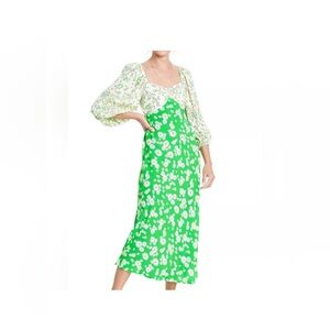 Rixo xTarget Daisy Long Sleeve Swing Dress